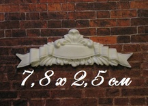Пластиковый декор от Е.В.А - Вензель, 7,8х2,5см