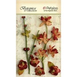 Набір об’ємних квітів Petaloo - Floral Ephemera - Cranberry