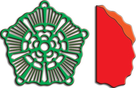 Ніж для вирубки Christmas Tree Decoration with Angel Angel Cheery Cheery Designs, 2 шт.