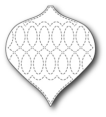 Ніж для вирубки від Memory Box - Stitched Chesterfield Ornament