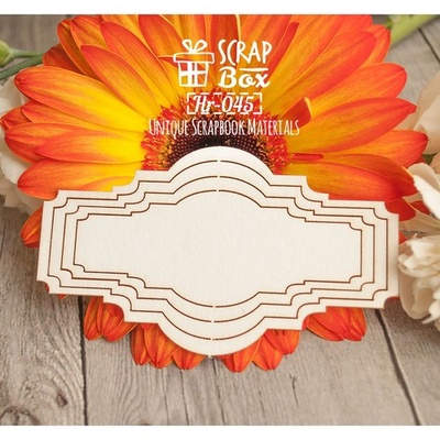 Чипборд ScrapBox - Рамка фігурна Hr-045