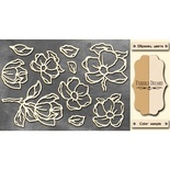 Чипборд Фабрика Декору - Magnolia sky 1, колір молочний, крафт