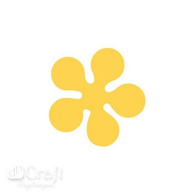 Дірокол фігурний 2,5см Квітка 2, TM dpCraft (Dalprint)