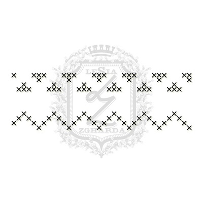 Акриловый штамп Lesia Zgharda F085 Швейные стежки, набор из 4 штампов