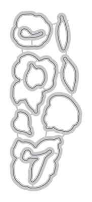 Ножи для вырубки - Painted Flowers Die - Рисованные цветы, 10 шт