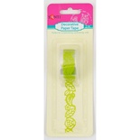 Стрічка самоклейна паперова Пташки зелена, 2 м, ТМ Santi