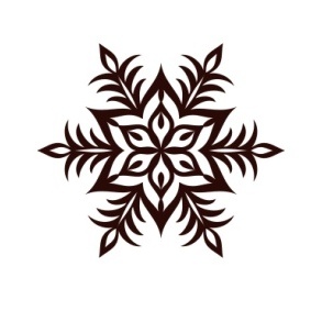 Акриловий штамп Christmas Stamp SR064 Сніжинка, розмір 5х4,3 см