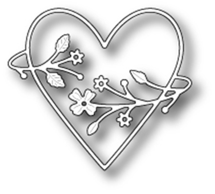 Ніж для вирубки від Poppystamps - Francesca Heart