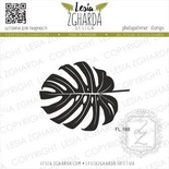 Акриловый штамп Lesia Zgharda Листок Монстери - фон FL188, 5,3*4,1см