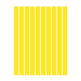 Набор полосок бумаги для квиллинга, 1 цвет (желтый интенсив), 5х295мм, 160 г/м2,  100 шт.