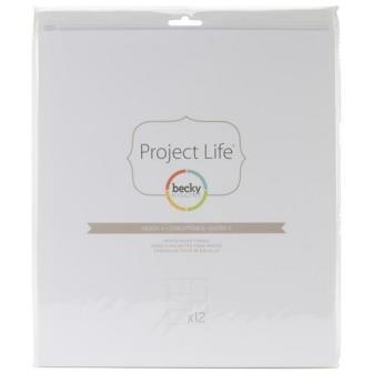 Набор файлов с кармашками Project Life by Becky Higgins - Photo Pocket Pages - Design G, 12 шт.