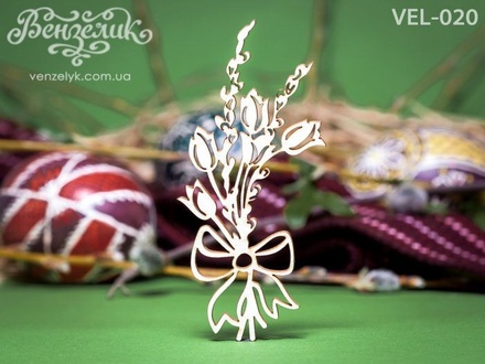 Чипборд от Вензелик - Лоза 03, размер: 39x84  мм