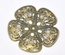 Металлическое украшение "Цветок", 48мм x 48мм, античная бронза, 1 шт.