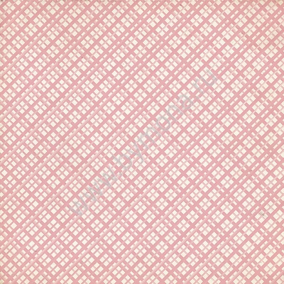 Лист односторонней бумаги от Mona Design - "Розовая клетка", 30,5х30,5см