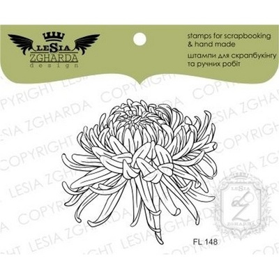 Акриловый штамп Lesia Zgharda Жоржина FL148, 5,5*5,2см