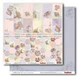 Бумага для скрапбукинга от Scrapberry's, 30х30см, Нежность (Мелодия души)
