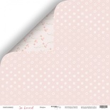 Аркуш двостороннього паперу для скрапбукінгу від Scrapmir - Шифон - So Loved, 30x30 см