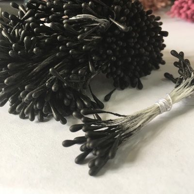 Тычинки, цвет черный, диаметр 1.5 мм, 50 шт.