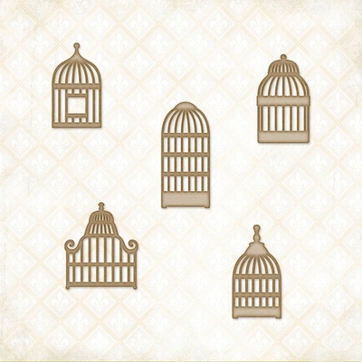 Чипборд Blue Fern StudiOs-Veranda Cage Set