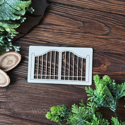 Чипборд Ворота 3 від WOODchic, 13x7см