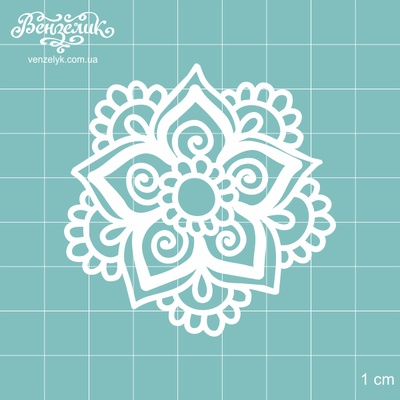Чипборд від Вензелик - Менді 03, розмір: 61x61 мм