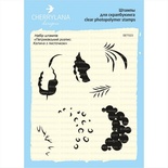 Набір штампів від Cherrylana «Петриківський розпис. Калина з листочком»