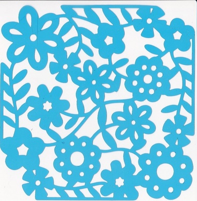 Трафарет - Фабрика Декору - квітниковий лук 15см Х15см