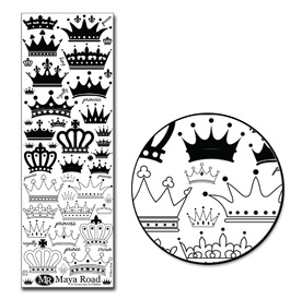 Натирки від Maya Road - Корони, колір чорний