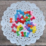 Декор фетровый от ScrapBerry's - Бантики, разноцветные 1,3 см, 50 шт