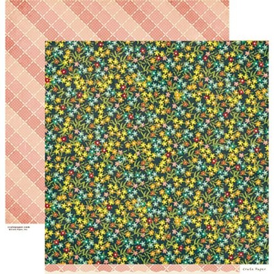 Аркуш скрап-паперу Crate Paper - FARMHOUSE HANDPICKED, 30x30 см, двосторонній
