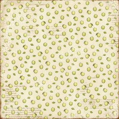 Двосторонній аркуш паперу Maja Design - Fika - Smulpaj m Apple, 30x30 см
