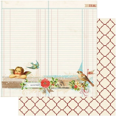 Лист скрапбумаги My Mind's Eye - Bright, 30х30 см, двусторонняя