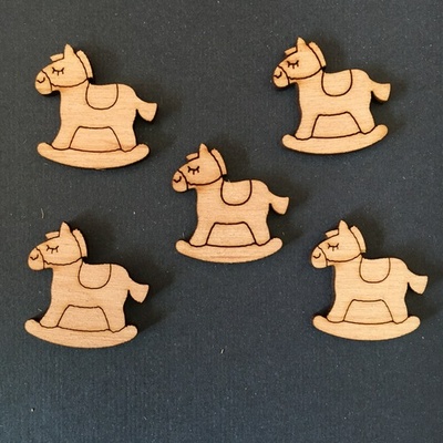 Деревʼяна фігурка WOOD-124 - Коник 2, 1 штука