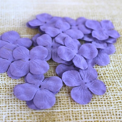 Гортензія, колір: фіолетовий, 2,5см, 20 шт.