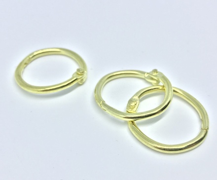 Кольцо для альбома, цвет золото, диаметр - 25 мм, 1 шт.