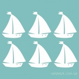 Чипборд від Вензелик - Кораблики, 6 шт., 4,5см