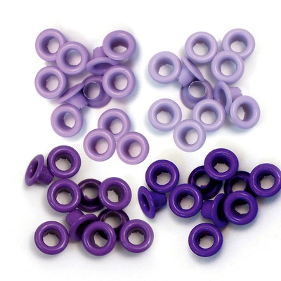 Люверси Standard Eyelets, We R Memory Keepers - Aluminum Purple, 60 штук, 4 відбиття