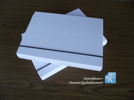 Папка альбомів №1. Колір білий, 24см 17см 2,5см