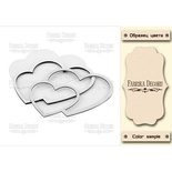 Заготовка для шейкера Соединенные сердца, цвет молочный, ТМ Фабрика Декора