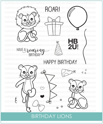 Штампи від Studio Katia - Birthday Lions, STKS012