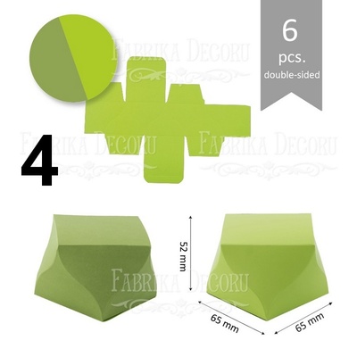 Набір паперових заготовок 009, ТМ Fabrika Dekoru, 6 штук, вибір кольору