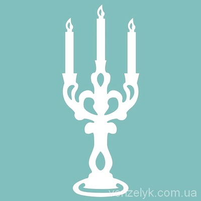 Чипборд от Вензелик - Подсвечник, размер: 27x67 мм