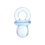 Акрилова підвіска "Соска", колір синій, 21x12мм, 1 шт.