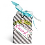 Ніж для вирубки Sizzix - Thinlits Die - Floral Arch and Words, 4 шт.