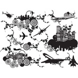 Оверлей - Фабрика Декору - міста і літаки, OV-Урбан, розмір А4