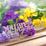 Чипборд від Вензелик - You are in my heart 1, розмір: 90x36 мм