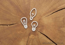 Чипборд від WOODchic - "Набір лампочки 3"