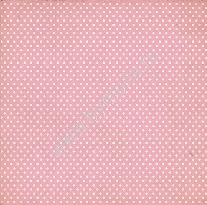 Лист односторонней бумаги от Mona Design - "Розовый горох", 30,5х30,5см