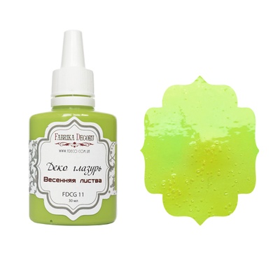 Деко глазурь, цвет Весенняя листва, ТМ Фабрика Декору, 30 мл