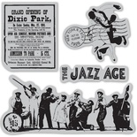 Набор резиновых штампов Hampton Art/ Graphic 45 - Clong Curtain call 3